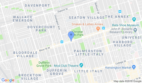 Ontario Taekwondo Association location Map
